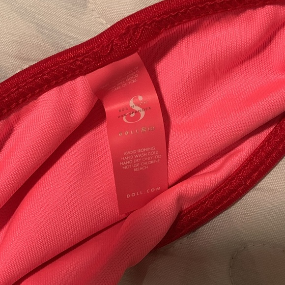 DOLL swimwear red cheeky bikini - Picture 4 of 6